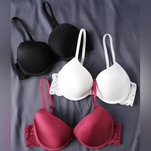 Brand new pack of 3 push up bras